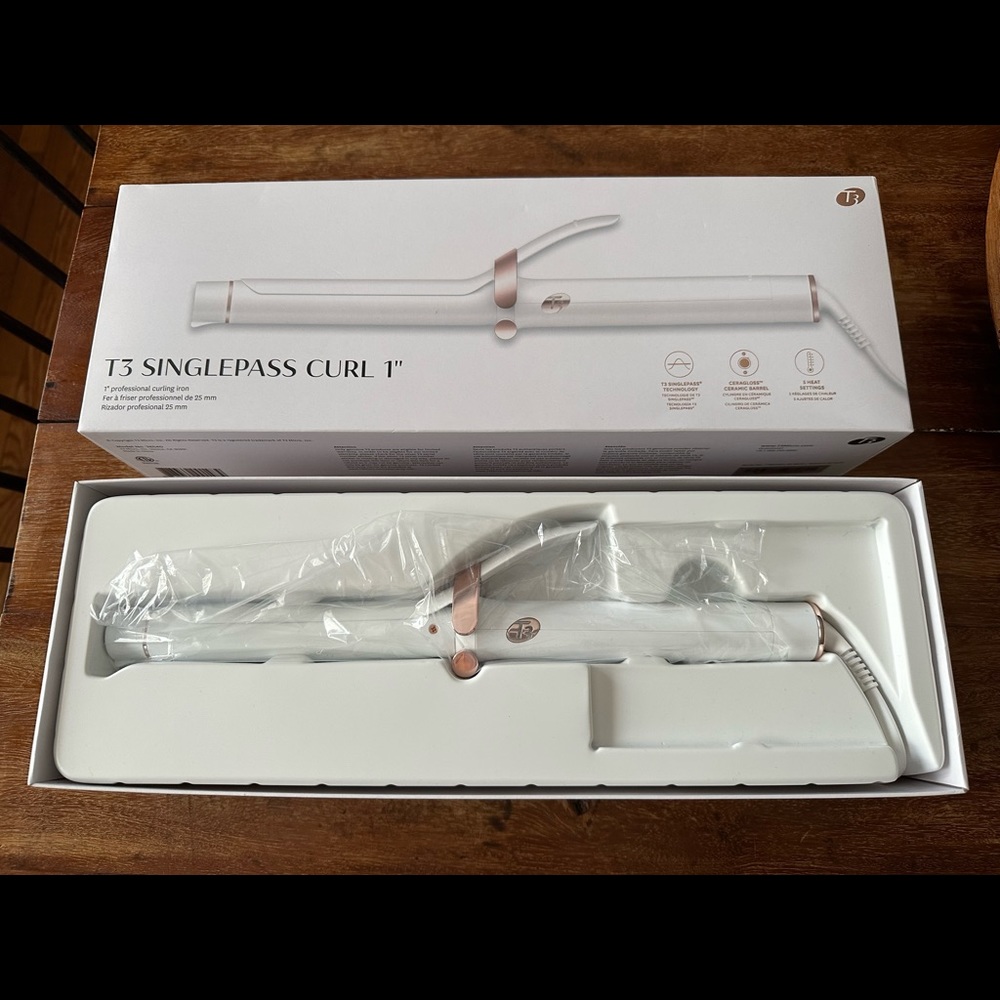 T3 SinglePass 1” Professional Curling Iron